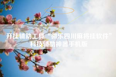 开挂辅助工具“微乐四川麻将挂软件”科技辅助神器手机版