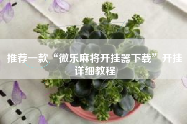 推荐一款“微乐麻将开挂器下载”开挂详细教程