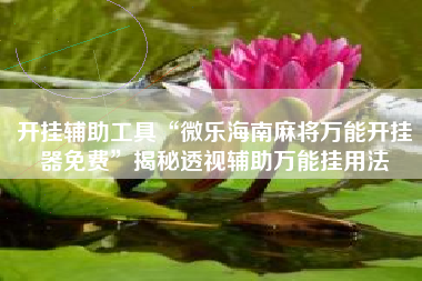 开挂辅助工具“微乐海南麻将万能开挂器免费	”揭秘透视辅助万能挂用法