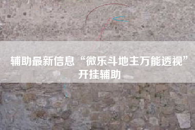 辅助最新信息“微乐斗地主万能透视	”开挂辅助