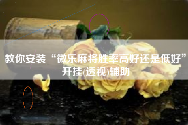 教你安装“微乐麻将胜率高好还是低好	”开挂(透视)辅助