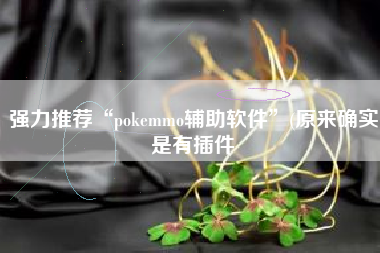 强力推荐“pokemmo辅助软件”(原来确实是有插件