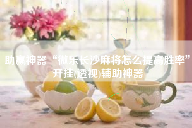 助赢神器“微乐长沙麻将怎么提高胜率	”开挂(透视)辅助神器