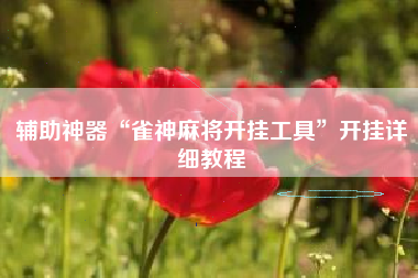 辅助神器“雀神麻将开挂工具	”开挂详细教程