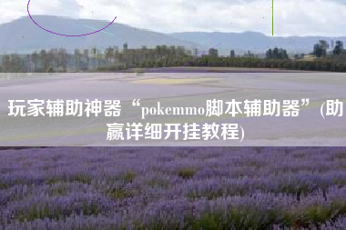 玩家辅助神器“pokemmo脚本辅助器”(助赢详细开挂教程)