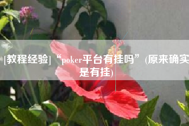 [教程经验]“poker平台有挂吗	”(原来确实是有挂)