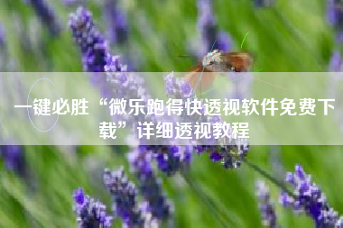 一键必胜“微乐跑得快透视软件免费下载”详细透视教程