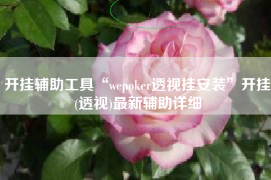 开挂辅助工具“wepoker透视挂安装”开挂(透视)最新辅助详细