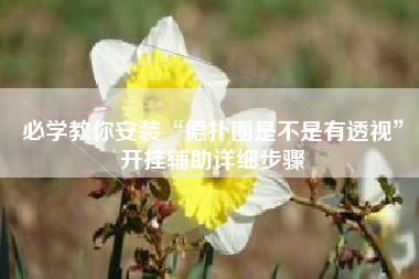必学教你安装“德扑圈是不是有透视”开挂辅助详细步骤