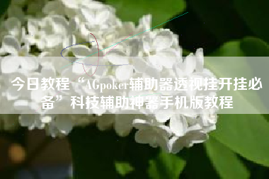 今日教程“AGpoker辅助器透视挂开挂必备”科技辅助神器手机版教程