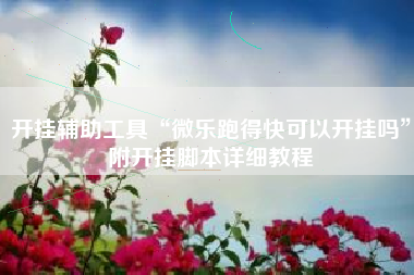 开挂辅助工具“微乐跑得快可以开挂吗	”附开挂脚本详细教程