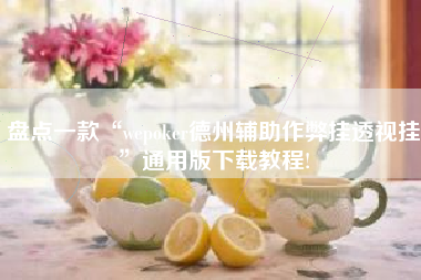 盘点一款“wepoker德州辅助作弊挂透视挂	”通用版下载教程!