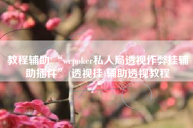 教程辅助!“wepoker私人局透视作弊挂辅助插件	”(透视挂)辅助透视教程