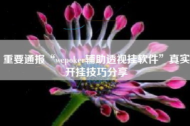 重要通报“wepoker辅助透视挂软件”真实开挂技巧分享