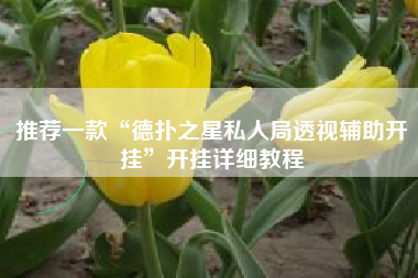 推荐一款“德扑之星私人局透视辅助开挂	”开挂详细教程