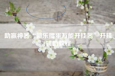 助赢神器“微乐掼蛋万能开挂器”开挂辅助教程