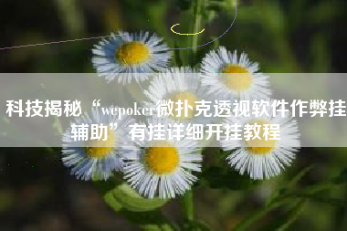 科技揭秘“wepoker微扑克透视软件作弊挂辅助	”有挂详细开挂教程
