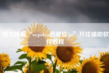 强力推荐“wepoker透视挂ios”开挂辅助软件教程