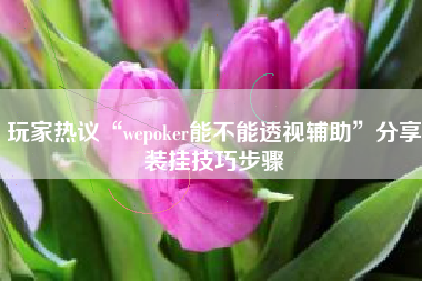 玩家热议“wepoker能不能透视辅助”分享装挂技巧步骤