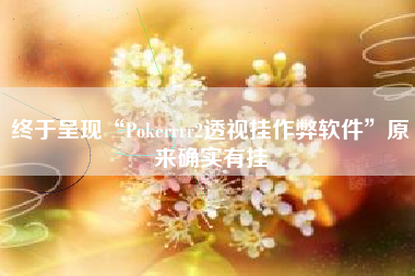 终于呈现“Pokerrrr2透视挂作弊软件	”原来确实有挂