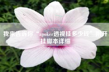我来告诉你“apoker透视挂多少钱	”附开挂脚本详细